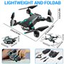 NXPZ Drone avec Double Caméra HD pour Débutants, Drone Enfant Pliable, Décollage/Atterrissage à Un Bouton, Mode Sans Tête, Vol e