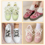 MINISOISO 34 Pcs Sneakers Ornements, Accessoires de Chaussure, Bijoux, Noeuds, Clips, Épingles, Décorations de Chaussures de Bri