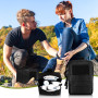 PlsMupn Sac Tactique, 2 Pack Sacoche Tactique mit 4 Karabiner, Sac Banane aus 600D-Oxford, Accessoires Camping für Alpinismus & 
