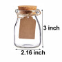 Awtlife 12 Pcs Vintage Verre Favor Jar avec des couvercles de Liège pour Le Mariage Baby Shower faveur