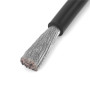 BONATECH Ligne de câble de batterie flexible en caoutchouc de silicone rouge et noir de 50 cm 6 AWG 8 AWG 10 AWG avec bornes à a