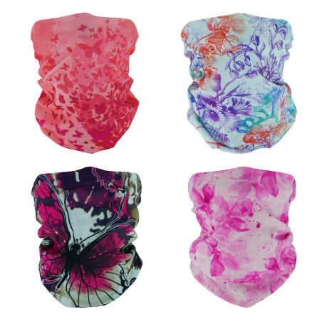 SMEHCF 4 bandeau multifonctionnel Bandana cagoule demi-couverture masque écharpe de cou pour moto vélo randonnée pêche