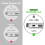 I3C Câble Antivol PC Portable Câble de Securité à Clé Serrure de Sécurité Antivol Telephone Portable pour Ordinateur Portable Sm