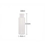 Lot de 4 flacons souples en plastique de 100 ml avec couvercle à rabat