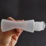Lot de 4 flacons souples en plastique de 100 ml avec couvercle à rabat