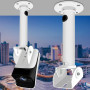 PCAORLEORS Support mural universel réglable pour caméra de surveillance CCTV / caméras IP / caméra dôme avec support en forme de