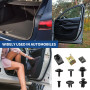 Lot de 80 vis de carrosserie universelles - Écrou en tôle - Clips de fixation en métal type U - Pour la fixation et la réparatio