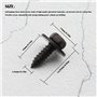 Lot de 10 paires de protections anti-basculement pour meubles - Ancrage mural sans perçage - Fixation murale amovible - Support 