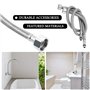 NUZAMAS Lot de 50 vis auto-perceuses en acier inoxydable 304 avec rondelle pour bois, métal 5,5 x 70 mm