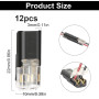 12 Pièces 2 Broches Connecteur De Fil Electriques