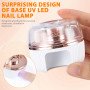 Ponceuse pour Ongles Sans fil avec UV Lampe für Gelnägel, Ponceuse Ongle Silencieuse, Portable Kit de Manucure Pédicure pour Les