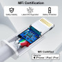 Bamkey Câble USB C vers Lightning 1M/Lot de 3[Certifié MFi], Câble i-Phone USB C Lightning pour iPhone 14 13 12 11 Pro Max/Mini/