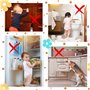 Lubibi 10 Pièces Bloc Porte Securite Bebe,Bloque Porte Bébé Sans perçage,Sécurité Armoire Bébé,securite placard enfant,Protectio