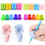 LPAMABA 28 PCS Set Guide Doigts Ecriture Enfant Silicone Apprendre a Ecrire Silicone Guide Doigts Ecriture Enfant Stylo Multicol