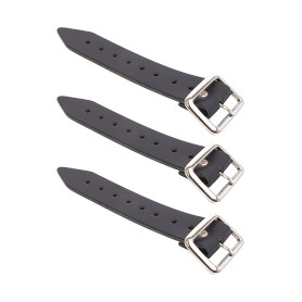 Kilt Emporium: Lot de 3 sangles d'extension en cuir véritable pour kilt - 17