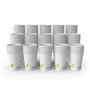 SPARKLERS CLUB Lot de 100 Gobelets 48cl /16oz Jetables en Carton Blanc 100% Biodégradable - Gobelet à café en papier 480ml Thé e