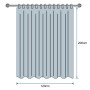 Rideaux de Douche en Tissu Textile Polyester résistant