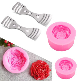 HJIAMA Moule Bougie Silicone 2 Pièces