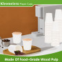 Kleemeiero 200PCS Gobelets en Papier 80ML Gobelet en Carton Blanc Gobelets à Café en Papier Gobelet Biodégradables Tasse Cafe Ca