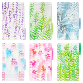 Intercalaires A5 Inde 18 Pcs Intercalaires en Plastique Feuilles de Séparation en PVC Feuilles de Séparation de Page d'Index Pou