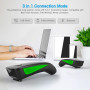NETUM C740 Bluetooth Barcode Scanner, Douchette Lecteur de Code Barre sans Fil 1D pour Tablette iPhone iPad Android iOS PC POS