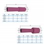 ELCAN Consommables et accessoires professionnels pour torche de soudage TIG série WP 17 18 26 avec buses en céramique, buses, co