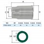 ELCAN Consommables et accessoires professionnels pour torche de soudage TIG série WP 17 18 26 avec buses en céramique, buses, co