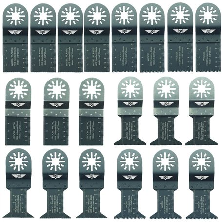 20 x TopsTools UNK20 Mix Lames Compatible avec Bosch Fein (Non-StarLock) Makita Milwaukee Einhell Ergotools Hitachi Parkside Ryo
