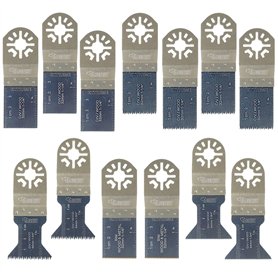 13 lames mixtes SabreCut PRK13A compatibles avec Makita Bosch Fein (non StarLock) Milwaukee Parkside Ryobi Workzone Hitachi Mult
