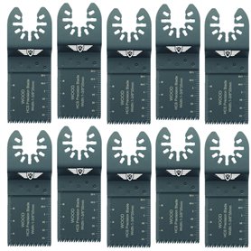 10 x 35 mm TopsTools FA35J_10 Lames de coupe à bois grossier à ajustement rapide compatibles avec Dewalt Stanley Black et Decker