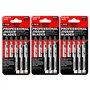 15 x TopsTools T101D lames de scie sauteuse à coupe nette et rapide compatibles avec Bosch Dewalt Makita Milwaukee et bien d'aut