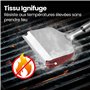 Brosse Barbecue 3-en-1 | Brosse Grille Barbecue avec Grattoir et Éponge Résistante à la Chaleur | Brosse Nettoyage Barbecue pour