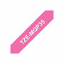 Ruban BROTHER - TZEMQP35 - 12mm Blanc sur fond Rose - Qt 1 15,99 €