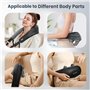 Comfier Masseur Cervical Shiatsu, 4D Massage Dos et Cou Épaules Avec Chauffage, Appareil De Massage ÉLectrique Rechargeable Pour