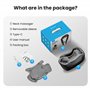 Comfier Masseur Cervical Shiatsu, 4D Massage Dos et Cou Épaules Avec Chauffage, Appareil De Massage ÉLectrique Rechargeable Pour