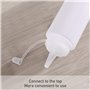 Lot de 6 bouteilles en plastique Squeeze Sauce à condiments Distributeur avec ensemble de Cap, pour maison Restaurant Ketchup, M