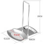 Support Couvercle Repose Cuillère Couteaux Cuillères Fourchettes Spatule en Acier Inoxydable Repose Couvert Porte Couvercle Uste