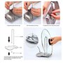 Support Couvercle Repose Cuillère Couteaux Cuillères Fourchettes Spatule en Acier Inoxydable Repose Couvert Porte Couvercle Uste