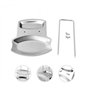 Support Couvercle Repose Cuillère Couteaux Cuillères Fourchettes Spatule en Acier Inoxydable Repose Couvert Porte Couvercle Uste