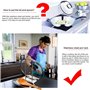 Support Couvercle Repose Cuillère Couteaux Cuillères Fourchettes Spatule en Acier Inoxydable Repose Couvert Porte Couvercle Uste