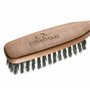 ZilberHaar - Brosse Cheveux & Barbe Long - 100% Poils Véritable de Sanglier Rigide de 1ere Coupe - Soin du Visage Hommes Compati