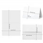 VANRA Lot de 100 cartes de vœux vierges blanches avec enveloppes A6 autocollantes pour cartes de remerciement, invitations de ma