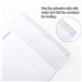 VANRA Lot de 100 cartes de vœux vierges blanches avec enveloppes A6 autocollantes pour cartes de remerciement, invitations de ma