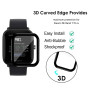 Quanen Electronic Protection D'écran pour Amazfit Bip U/Amazfit Bip U Pro, [4 pièces] Anti-Rayures, 3D Couverture Totale, Bubble