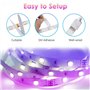 WEILY 10M Ruban LED Bleutooth,Bande LED 5050 RGB Contrôlé par APP du Smartphone, Synchroniser avec Rythme de Musique de Minuteri