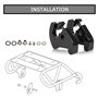 Clips de Barre Sissy pour Electra Road Street Glide Road King Softail Night Train 883 1200 Toutes Les Années,PSLER Clip de Fixat
