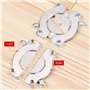 Lot de 2 petits cadenas à combinaison à 4 chiffres - En laiton - Résistant aux intempéries - Pour porte, clôtures de jardin, arm
