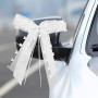 Favengo 30 Pièces Noeud Voiture Mariage Blanc Décoration de Voiture de Mariage De Mariage Nœuds pour Satin Ruban Voiture Mariage