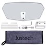 Justech Pare-Brise de Moto Clip Réglable sur Déflecteur de Vent de Spoiler d'Extension de Pare-Brise pour Moto-Fumée