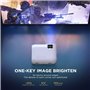 Vidéoprojecteur WiFi Bluetooth 1080P Projecteur Portable Soutien, 7500 LM Projecteur Home Cinéma 100 000 Heures Mini Projecteur 